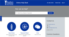 Desktop Screenshot of helpdesk.southernct.edu