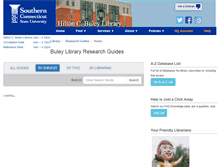 Tablet Screenshot of libguides.southernct.edu